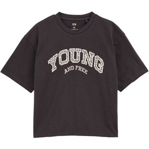 WE Fashion - Oversized T-shirt - Meisjes - Met Embroidery