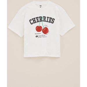 WE Fashion - Shirt - Navy - Ronde Hals - Kwartmouw - Losse Pasvorm