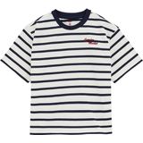 WE Fashion - Meisjes T-shirt - Donkerblauw - Regular Fit