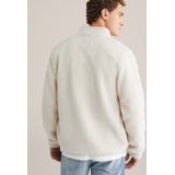 WE Fashion - Heren Regular Fit Bomberjack - Gebroken Wit - Teddy