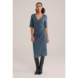 WE Fashion - Midi Jurk - Dames - Met Plooidetail