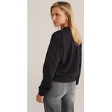 WE Fashion Gebreid vest  zwart