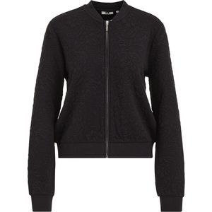 WE Fashion - Dames Vest met structuur - Regular fit - Zwart -  Maat: XS