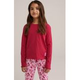 WE Fashion - Pyjama - Roze - Lange Mouwen - Ronde Hals