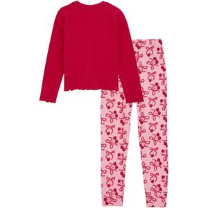 WE Fashion - Pyjama - Roze - Lange Mouwen - Ronde Hals