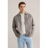 WE Fashion - Heren Overshirt - Regular Fit - Lange Mouwen - Wollen Look