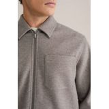 WE Fashion - Heren Overshirt - Regular Fit - Lange Mouwen - Wollen Look