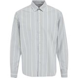 WE Fashion - Regular Fit - Overhemd - Grijsblauw - Katoen