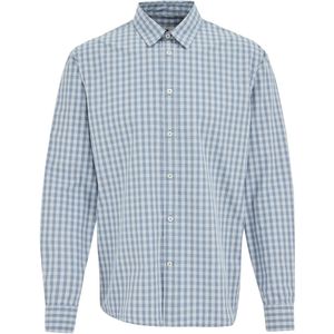 WE Fashion - Regular Fit - Overhemd - Blauw - Katoen