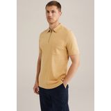 Poloshirt - Korte Mouwen - Slim Fit - Rits - Retro Look
