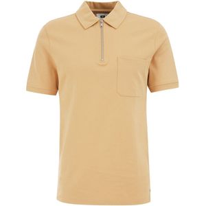 Poloshirt - Korte Mouwen - Slim Fit - Rits - Retro Look