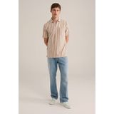 WE Fashion - Regular Fit Polo - Beige - Katoen