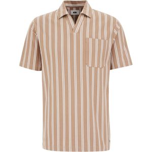 WE Fashion - Regular Fit Polo - Beige - Katoen