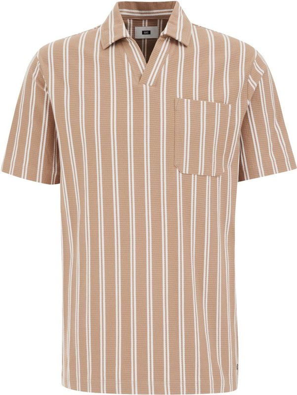 WE Fashion - Regular Fit Polo - Beige - Katoen