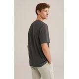 T-shirt - Wafelstructuur - Ronde Hals - Korte Mouwen - Relaxed Fit