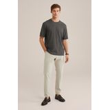 T-shirt - Wafelstructuur - Ronde Hals - Korte Mouwen - Relaxed Fit