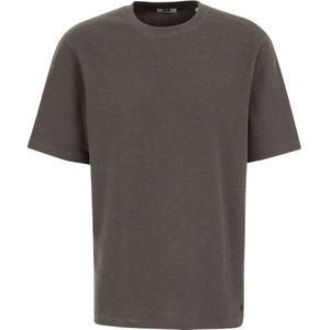 T-shirt - Wafelstructuur - Ronde Hals - Korte Mouwen - Relaxed Fit