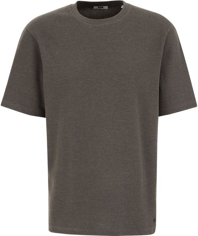 T-shirt - Wafelstructuur - Ronde Hals - Korte Mouwen - Relaxed Fit