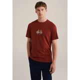 WE Fashion - Regular Fit T-shirt - Met Print - Voor Heren