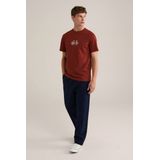 WE Fashion - Regular Fit T-shirt - Met Print - Voor Heren