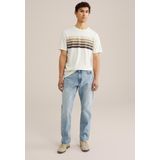 T-shirt - Blokstreep - Regular Fit - Korte Mouwen - Ronde Hals