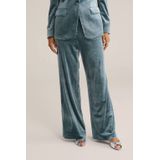 WE Fashion - Velvet Wide Leg Pantalon - Dames