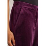 WE Fashion - Velvet Wide Leg Pantalon - Dames - Regular Fit