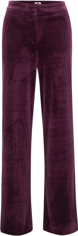 WE Fashion - Velvet Wide Leg Pantalon - Dames - Regular Fit