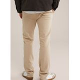 Fundamentals - Heren Slim fit chino van premium bi-stretch - Slim Fit - Greige - Katoen - Maat: 28/30