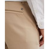 Fundamentals - Heren Slim fit chino van premium bi-stretch - Slim Fit - Greige - Katoen - Maat: 28/30