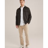 Fundamentals - Heren Slim fit chino van premium bi-stretch - Slim Fit - Greige - Katoen - Maat: 28/30