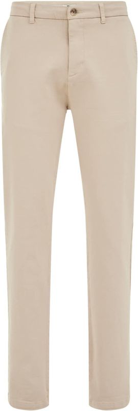 Fundamentals - Heren Slim fit chino van premium bi-stretch - Slim Fit - Greige - Katoen - Maat: 28/30