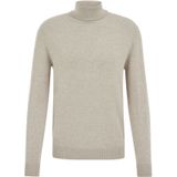 WE Fashion - Trui - Beige Gemêleerd - Knitwear - Col