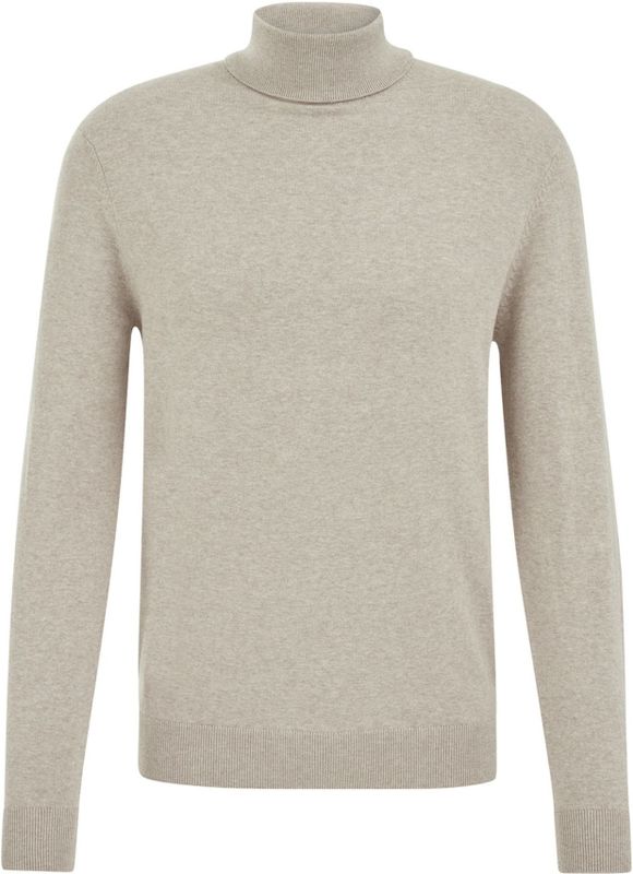 WE Fashion - Trui - Beige Gemêleerd - Knitwear - Col