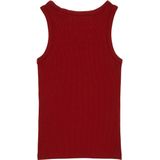 WE Fashion - Slim Fit Pantalon - Donkerrood