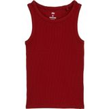 WE Fashion - Slim Fit Pantalon - Donkerrood