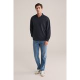 WE Fashion - Sweater - Donkerblauw - Regular Fit - Lange Mouwen