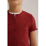WE Fashion - Vesten - Rood - Regular fit - Katoen