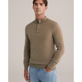 WE Fashion - Trui - Kaki - Slanke Pasvorm - Lange Mouw