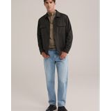 WE Fashion - Trui - Kaki - Slanke Pasvorm - Lange Mouw