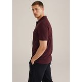 WE Fashion - Slim Polo - Donkerrood - Katoen - Korte Mouwen