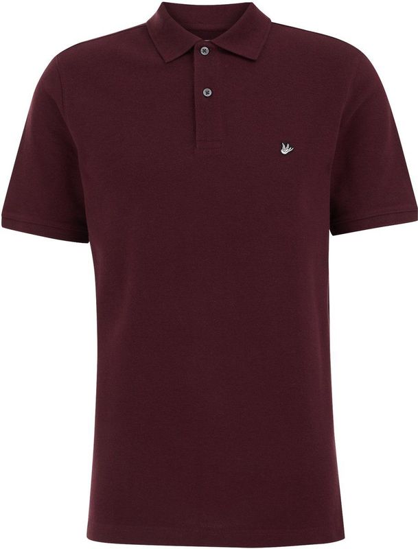 WE Fashion Shirt  aubergine / wit