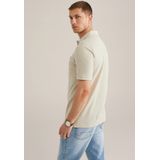 WE Fashion - Slim Polo - Beige - Katoen