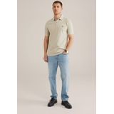 WE Fashion - Slim Polo - Beige - Katoen