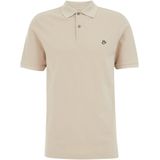 WE Fashion - Slim Polo - Beige - Katoen