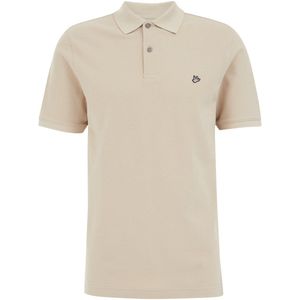 WE Fashion - Slim Polo - Beige - Katoen