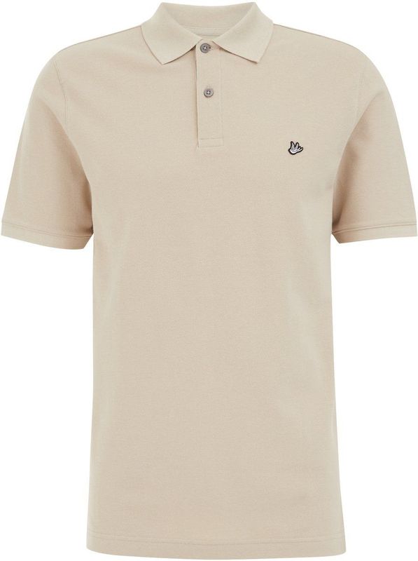 WE Fashion - Slim Polo - Beige - Katoen