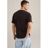 T-shirt - Palmboomopdruk - Korte Mouwen - Ronde Hals - Regular Fit