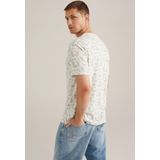 T-shirt - All-over Dessin - Korte Mouwen - Ronde Hals