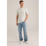 T-shirt - All-over Dessin - Korte Mouwen - Ronde Hals